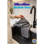 HOMELKA Mikrofiber Mutfak Temizlik Bezi 3 Adet 40x40 cm Süper Emici Mutfak Bezi Leke Tutmaz Koku Yapmaz İz Bırakmaz Profesyonel Temizlik Bezi Ankastre Cam Yüzey
