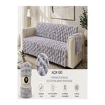 HomeLuxeConsept Peluş Koltuk Örtüsü Pofuduk-KAYMAZ ÖZELLİK-175x220