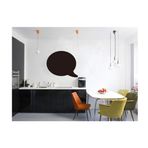 Homemay PVC Duvar Çıkartmaları Silinebilir kara tahta sınıf öğretim eğitim etiketi çıkartmaları ev dekoru Duvar kağıdı 55 cm x 45 cm-Sarı