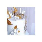 Home&More Happy Birthday - Iyi Ki Doğdun- Pleksi Pasta Süsü