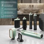 Homend 4606H Plus Hairmony Lüks Hava Üflemeli Saç Bakım Seti, Su Yeşili, Pürüzsüz Bitiş, Anti Statik Başlık, Çoklu Şekillendirme Aparatları, Soğuk Hava Tuşu, Hızlı Şekillendirme