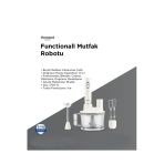 Homend Functionall 2850H Çok Amaçlı Mutfak Robotu Beyaz, Pratik Ve Kullanışlı Tasarım