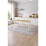 homendra Safir Meşe Mutfak Masası, 120x75, Küçük Yemek Masası, Ahşap Mutfak Masası