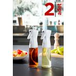 Homeniva 2 Adet Cam Yağlık Sirkelik Beyaz Sprey Yağdanlık 225 ml