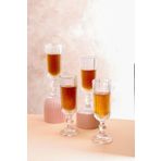 HOMENIVA Aster 4 Adet Uzun Cam Kadeh – Kahve Yanı Bardak 160 ML