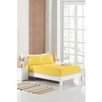 HOMENUP 120x200 Tek Kişilik Lastikli Çarşaf Pamuklu Kumaş (YASTIK KILIFLI) 30 Cm Kenar