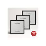 HOMEPACK 40X40 CM Siyah Ahşap Çerçeveli Poster Çerçevesi, 3 Parça Boş Çerçeve, SİYAH-ÇERÇEVE-40X40