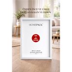 HOMEPACK Kalın 50x70 Beyaz Çerçeveli Poster Çerçeve, Boş Çerçeve, Kalın Çerçeve BEYAZ-KALIN