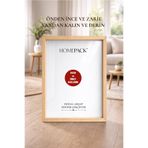 HOMEPACK Kalın 50x70 Doğal Ahşap Çerçeveli Poster Çerçeve, Boş Çerçeve, Kalın Çerçeve AHŞAP-KALIN