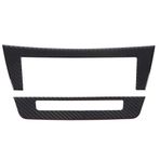Homeriy Karbon fiber merkez kumanda paneli kapak çıkartma kaplama Mercedes Benz C sınıfı W204 C220 CDI C200 için