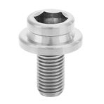 Homeriy M8x15 mm Krank Cıvatası MTB Bisiklet Krank Seti Disk Fren Adaptörü Montaj Cıvatası Bisiklet Krank Kolu Sabitleme Cıvatası Titanyum Renk