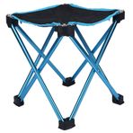 Homeriy Mini Taşınabilir Katlanır Tabure Süper Güçlü Ağır Hizmet Tipi Taşınabilir Kamp Dört Kişilik Balıkçılık Taburesi, Yetişkinler için Balık Tutma Dış Mekan Doğa Yürüyüşü Bahçe ve Plaj Taşıma Çantası ile