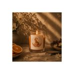 Homery Astrolojik Oğlak Burcu Özel Nergis Kokulu Kahverengi Dekoratif Mum Ritüel Mum