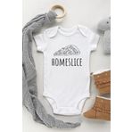 Homeslice Kısa Kol Çıtçıtlı Bebek Body, 2-4 Yaş