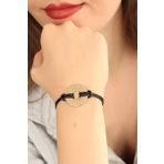 HomeStore LOVE Siyah Deri İpli Unisex Mood Bileklik