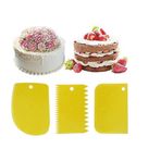 Hometarz 3 lü Silikon Hamur Kesici Doğrayıcı Kazıyıcı Spatula Set Sarı