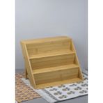 Hometarz Bambu Kavanoz Standı - Mutfak Baharatlık Tuzluk Rafı - 31 cm - Bambu Rengi - Baharatlık Standı