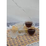 Hometarz Cherry Cam Fincan Seti - 6'lı Çay Kahve Bardağı Takımı - 50 ml - 6 Adet