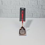 Hometarz Metal Gold Lüx Sos Spatula Paslanmaz Çelik Kırmızı