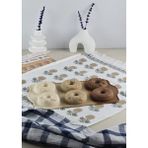 Hometarz Silikon Kek Kalıbı - Donut Desenli 6lı Kurabiye Kalıbı - Isıya Dayanıklı - Renkli