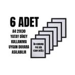 Hometaş Ev Ürünleri Hometaş Kişiselleştirilebilir 6 Adet A4 21 x 30 cm Siyah Fotoğraf Çerçevesi Plastik Diploma Sertifika