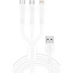 Hometech Ht7 Şarj Kablosu 3in1 Micro USB 3.1A - SNX-SC63