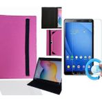 Hometech Ideal Tab 7 IPS (3g) 7" Tablet Uyumlu Standlı Tablet Kılıfı + Nano Ekran Koruyucu - Pembe