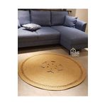 HomeTurko Moderin Hasır, Yuvarlak, Desenli Naturel Jüt Hasır Kilim, Mutfak,salon Halısı /hediyelik, Ev Dekoru