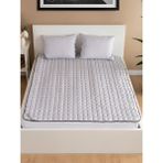 Homewell Saf Ingiliz Yünü Hipoalerjenik Yıkanabilir Tek Kişilik Pedi Topper Gri - 100 x 200 cm