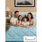 Homewell Saf Pamuk Hipoalerjenik Çift Kişilik Uyku Seti Mint - PEMBE, MİNT, GRİ, KREM, ELMAS, BEYAZ