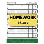 Homework Planner: Track, Plan, Stay Organized and Motivated Throughout the 2025 Academic Year – Logbook Suitable for Middle-School, High-School & ... Cover Edition ( Golden Plans Cover Edition )