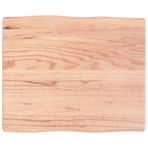 Homgoday masif meşe kesme tahtası, 60 x 50 x 4 cm, canlı kenar tasarımı, mutfak, yemek masası, kahve, çalışma masası için ideal, dayanıklı ve şık mutfak aksesuarı