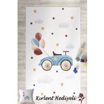 Homiko Araba ve Balon Desenli Çocuk ve Bebek Odası Dekoratif Halı TLH-304