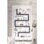 Homiko Doğa Desenli Çocuk ve Bebek Odası Dekoratif Halı TLH-057