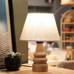Homing AYD 3562 Natural Ahşap Kumaş Başlık Abajur