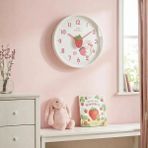 Homing Çilekli Kız Çocuk Odası Duvar Saati 30 cm