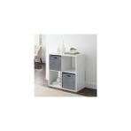 Homing Gri Çok Amaçlı Keçe Organizer Dolap Içi Düzenleyici 2'li Sepet Seti 24 x 24 cm