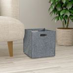 Homing Gri Çok Amaçlı Keçe Organizer Dolap Içi Düzenleyici Sepet // 24X24 cm