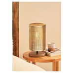 HOMİNG Homing Bambu Hazeran Rattan Masa Ve Gece Lambası