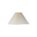 HOMİNG Homing Umbrella Pileli Kumaş Lambader Başlığı Krem 36 cm