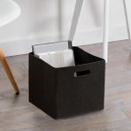 Homing Keçe Sepet Organizer Dolap Içi Düzenleyici 24X24 cm Tekli Siyah