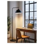 HOMİNG Modern Frame Siyah Metal Oturma Odası Lambader