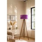 HOMİNG Mor Kumaş Tripod Lambader AYD-2955