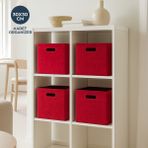 Homing Narçiçeği Çok Amaçlı Keçe Organizer Dolap Içi Düzenleyici 4'lü Sepet Seti 30 x 30 cm