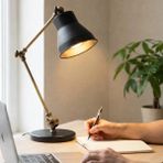 Homing Nova Retro Eskitme Masa Lambası Metal Malzemeden Çalışma Alanı İçin Şık Tasarım