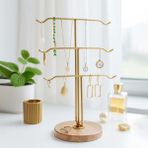 Homing Volera Takı Standı 242133 Eskitme Altın Renkli Metal 25,5 x 40 cm Organizer
