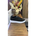 Homiro Unisex Sneaker Spor Ayakkabı Düz Taban Siyah - Beyaz Nefes Alabilen Malzeme ile Konfor