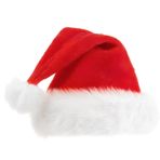 Homirty Çocuklar için Noel şapkaları, pelüş Noel Baba şapkası, çocuklar için Noel şapkası, pelüş Noel şapkası, sıcak Noel Baba şapkası, çocuklar için Noel Baba şapkası, kırmızı