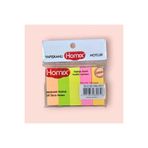 Homix Yapışkanlı Renkli Parmak Post-İt Notluk 5'Li (1 Paket)