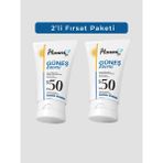 Homm Life Güneş Kremi 50 SPF Tüm Cilt Tipleri İçin Renksiz Krem 2'li Set